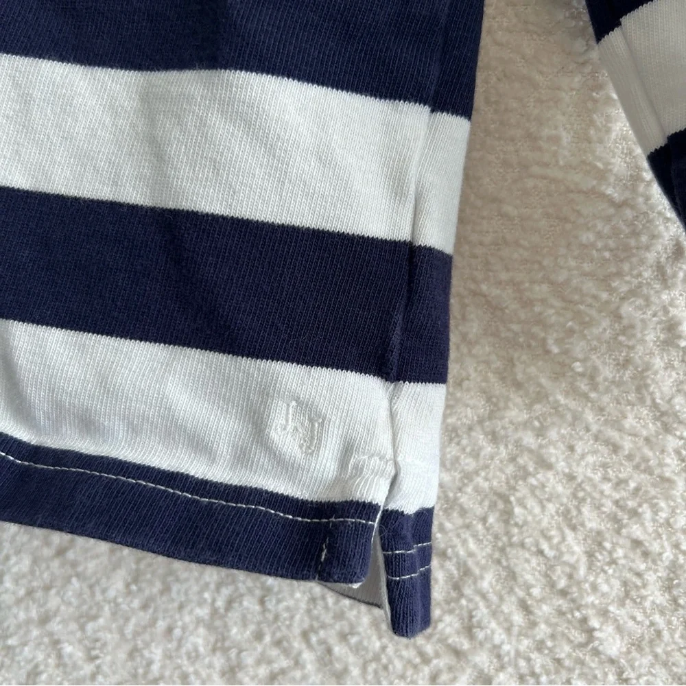 Janie And Jack Boys Collar Toddler Stripe‎ Long Sleeve Shirt Size 18-24 Months